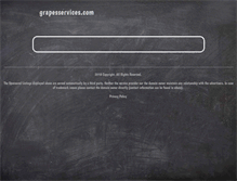 Tablet Screenshot of grapesservices.com